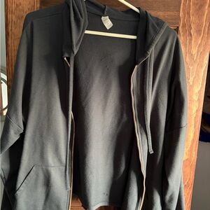 Marika Black Zip-Up Hoodie Jacket